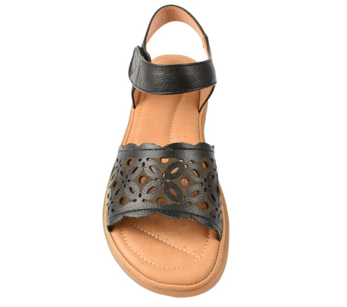 Sandale casual, dama, FORMAZIONE, 33177 negru, piele naturala